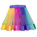 Grace Karin Girls Layered Tiered Rainbow Ribbon Tutu Dance Ballet Skirt 1~9Years CL010494-1